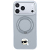 Karl Lagerfeld with Ring Stand 360 Karl Head Pin MagSafe Case for Apple iPhone 18 Pro Max / 17 Pro Max, Grey (KF003236)
