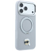 Karl Lagerfeld with Ring Stand 360 Karl Head Pin MagSafe Case for Apple iPhone 18 Pro Max / 17 Pro Max, Grey (KF003236)