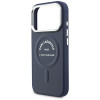 Karl Lagerfeld Embossed Open Ring RSG Logo MagSafe Case for Apple iPhone 18 Pro Max / 17 Pro Max, Blue (KF003292-0)