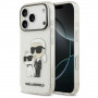 Karl Lagerfeld IML NFT Glitter Karl&Choupette Case KF003400 for Apple iPhone 18 Pro Max / 17 Pro Max, Transparent