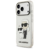 Karl Lagerfeld IML NFT Glitter Karl&Choupette Case KF003400 for Apple iPhone 18 Pro Max / 17 Pro Max, Transparent