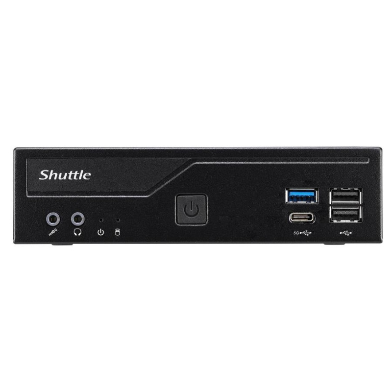 Shuttle DH610V2 XPC Slim Barebone Mini PC, LGA1700, 8 GB DDR5 RAM, black