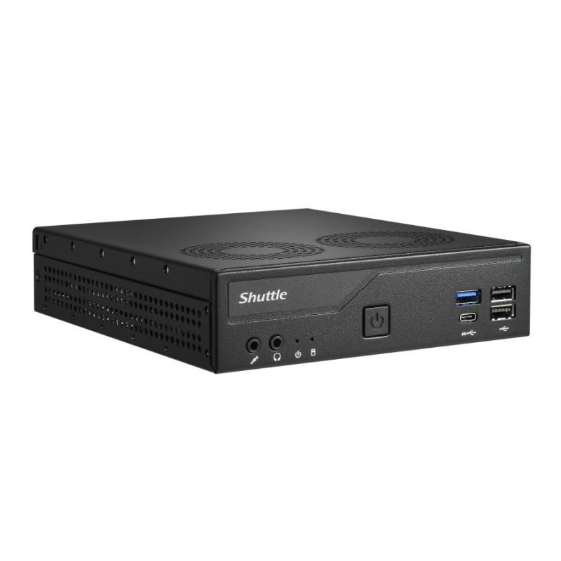 Shuttle DH610V2 XPC Slim Barebone Mini PC, LGA1700, 8 GB DDR5 RAM, black