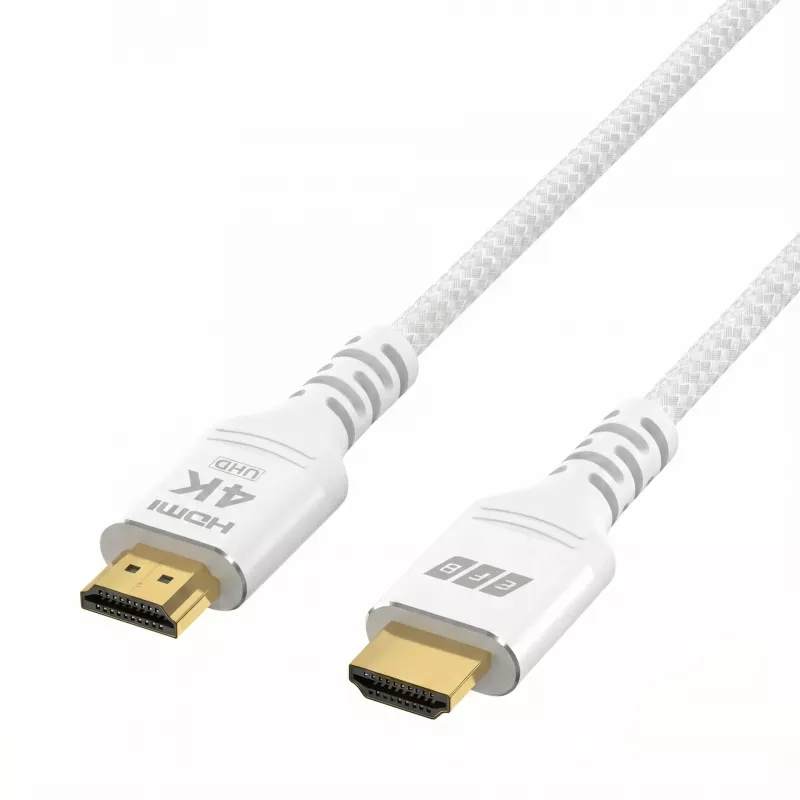 EFB Elektronik HDMI-20-00015 HDMI Cable High Speed with Ethernet, 4K60Hz, 18 Gbit/s, 5 m, White, HDMI 2.0 Compatible