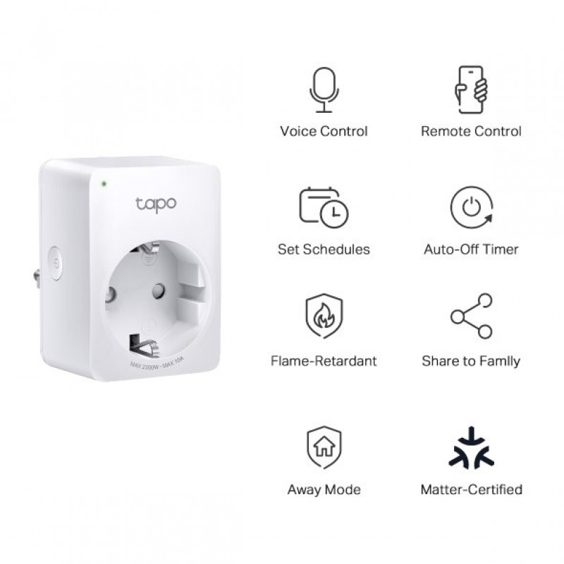 TP-Link Tapo P100M Mini Smart Wi-Fi Plug (EU)