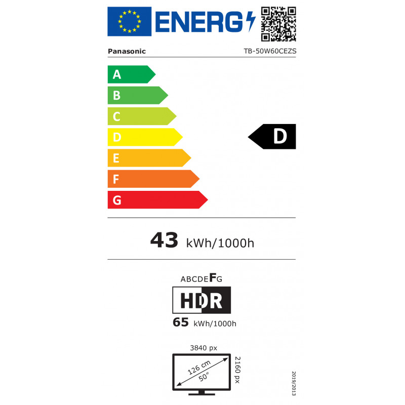 Panasonic TB-50W60CEZS 50" LED UHD Smart TV, Multituner, TiVo