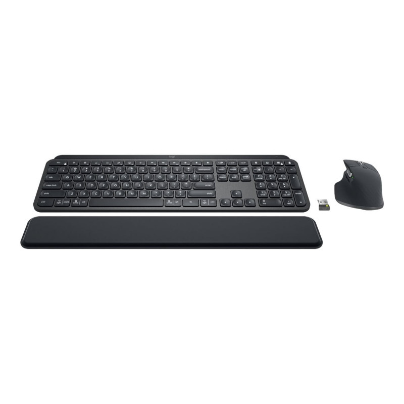 Logitech MX Keys Combo for Business Keyboard and Mouse Set (920-010929), Graphite, Italian QWERTY