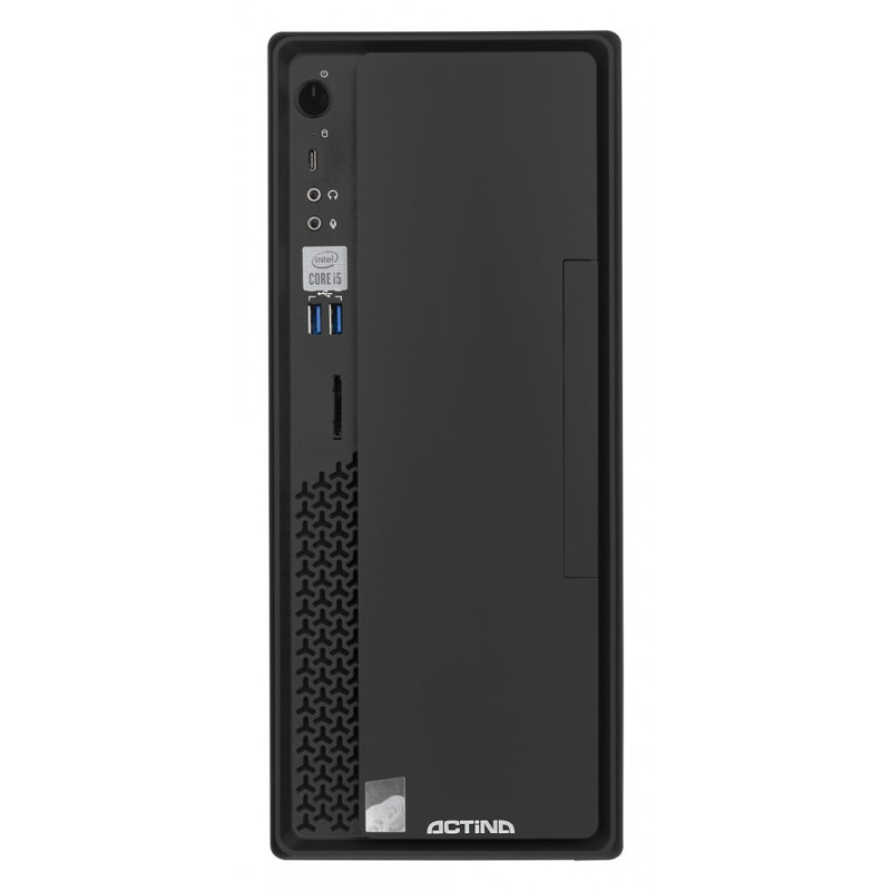 Actina Prime i3-12100 Mini Tower PC, Intel Core i3-12100, 8 GB DDR4 RAM, 512 GB SSD, Windows 11 Home, Black