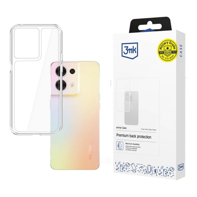 3MK Armor Case Oppo Reno 8 5G, transparent