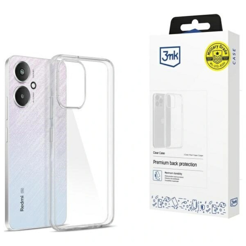 3MK Clear Case Xiaomi Redmi 13C 5G, transparent