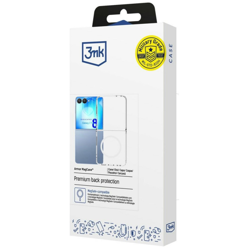 3MK Armor MagCase Samsung Galaxy Z Flip8, transparent
