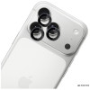3MK Lens Protection Pro Apple iPhone 18 Pro / 18 Pro Max camera lens protector, tempered glass, Black