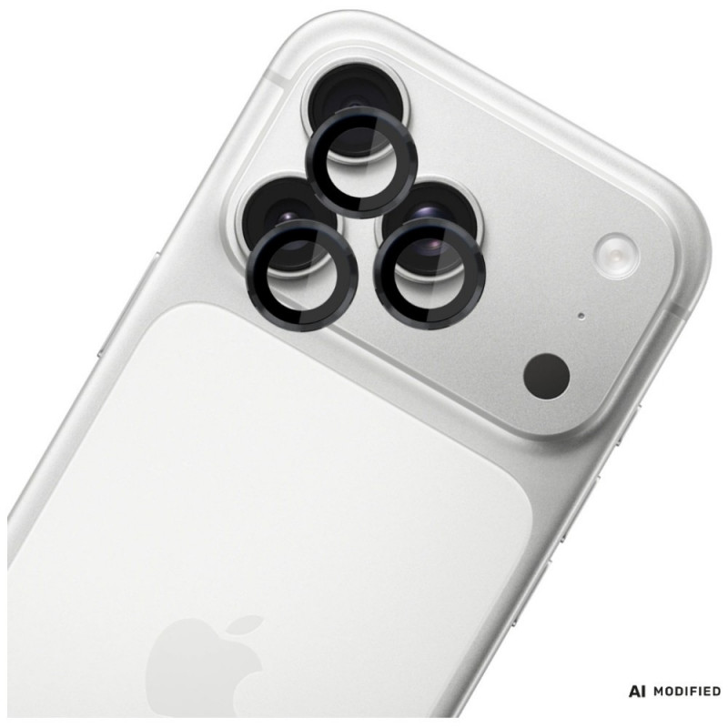 3MK Lens Protection Pro Apple iPhone 18 Pro / 18 Pro Max camera lens protector, tempered glass, Black