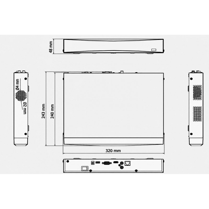 Miton NT-NVR760H-H1 IP Network Video Recorder, 8 channels, 12 MP