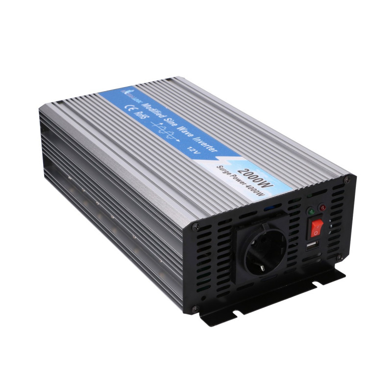 Extralink OPIM-2000W Voltage Converter, 12 V, 2000 W Modified Sine Wave