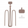 Tech-Protect C5S Rope Crossbody Strap, Chocolate Brown