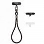 Tech-Protect C11S Rope Wrist Strap for Phone, Obsidian Black