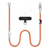 Tech-Protect C10S Rope Crossbody & Wrist Phone Strap Set, Orange/Titanium