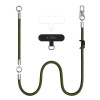 Tech-Protect C10S Rope Crossbody & Wrist Phone Strap Set, Olive Green/Titanium