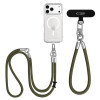 Tech-Protect C10S Rope Crossbody & Wrist Phone Strap Set, Olive Green/Titanium