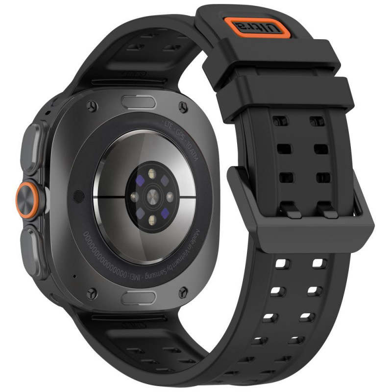Tech-Protect Silicone Air Strap for Samsung Galaxy Watch Ultra 1 / 2 (2024-2026) 47 mm, Black
