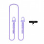 Tech-Protect C5SD Rope Crossbody Phone Strap, 80 cm, Lavender
