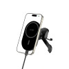 Tech-Protect MM15W-V6 Magnetic MagSafe Stable Vent Car Mount with 15W Wireless Charger, Black