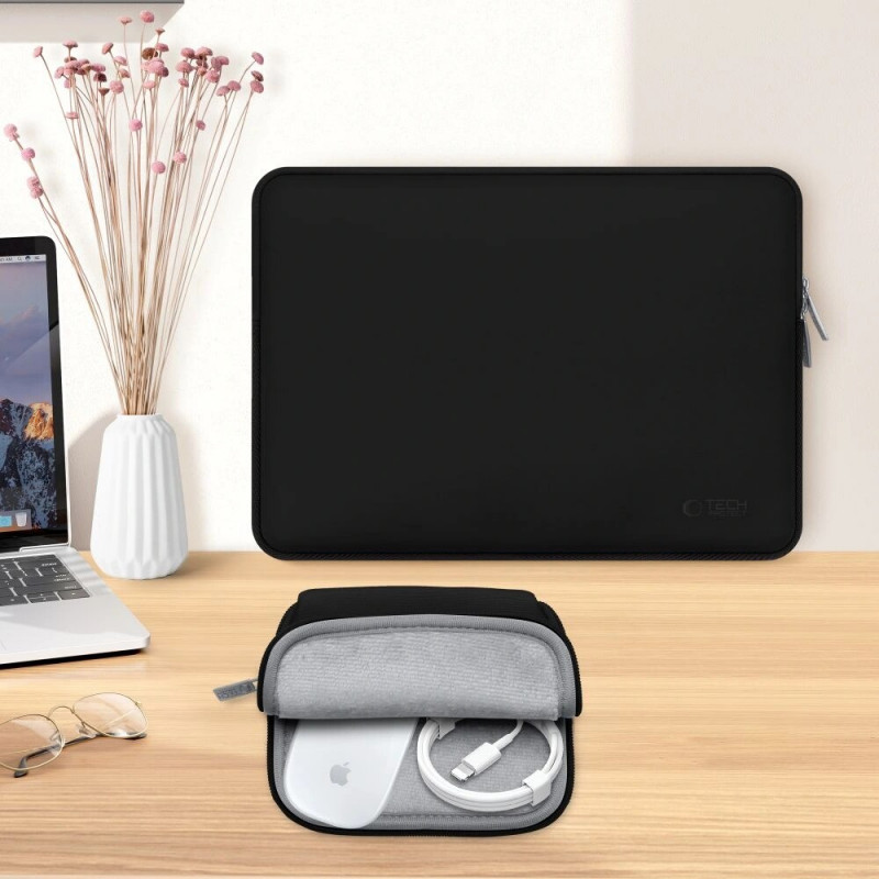 Tech-Protect NeoSlim THP3383 Laptop 13-14" case with accessory bag, Black