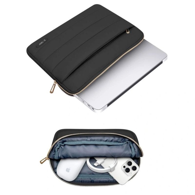 Tech-Protect Puffy THP3482 Laptop 15-16" case with accessory bag, Black