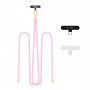 Tech-Protect C7S Rope Crossbody Strap, Baby Pink/gold