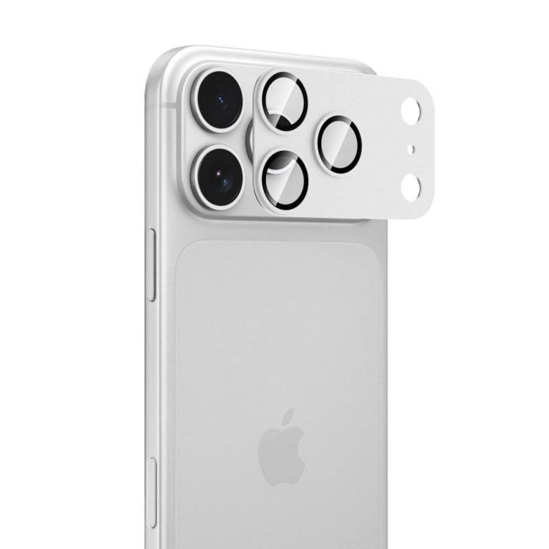 Tech-Protect Camfull Fit+ Apple iPhone 18 Pro Camera Lens Protector, Silver