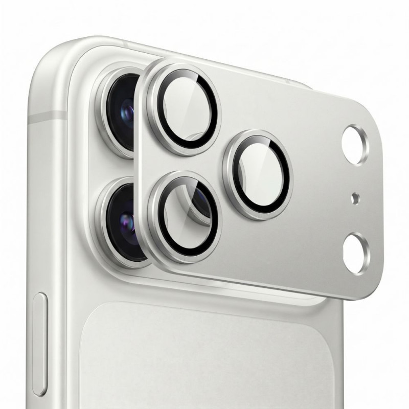 Tech-Protect Camfull Fit+ Apple iPhone 18 Pro Camera Lens Protector, Silver