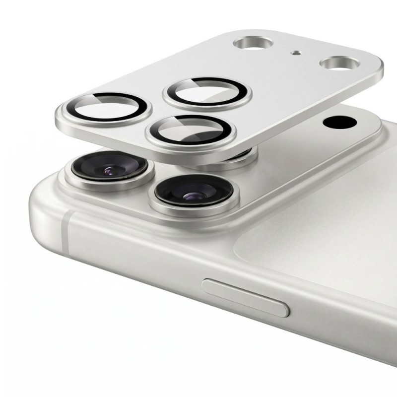 Tech-Protect Camfull Fit+ Apple iPhone 18 Pro Camera Lens Protector, Silver