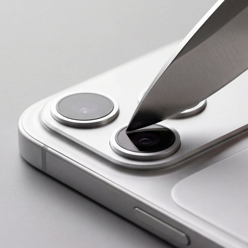 Tech-Protect Camfull Fit+ Apple iPhone 18 Pro Camera Lens Protector, Silver