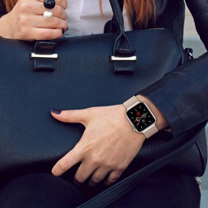 Tech-Protect MilaneseBand Apple Watch 4/5/6/7/SE 44/45 mm stainless steel bracelet, Silver