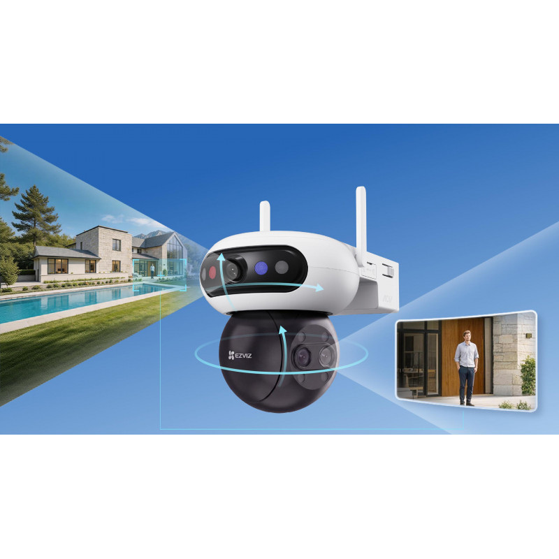 Ezviz C90f Triple 3K (5MP+5MP+5MP) IP camera, Wi-Fi