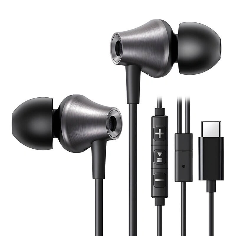 Ugreen EP105 USB-C wired in-ear headphones, 1.2 m, black