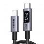 Ugreen L530 USB-C to USB-C cable, PD 240 W, 480 Mbps, with display, 2 m, black