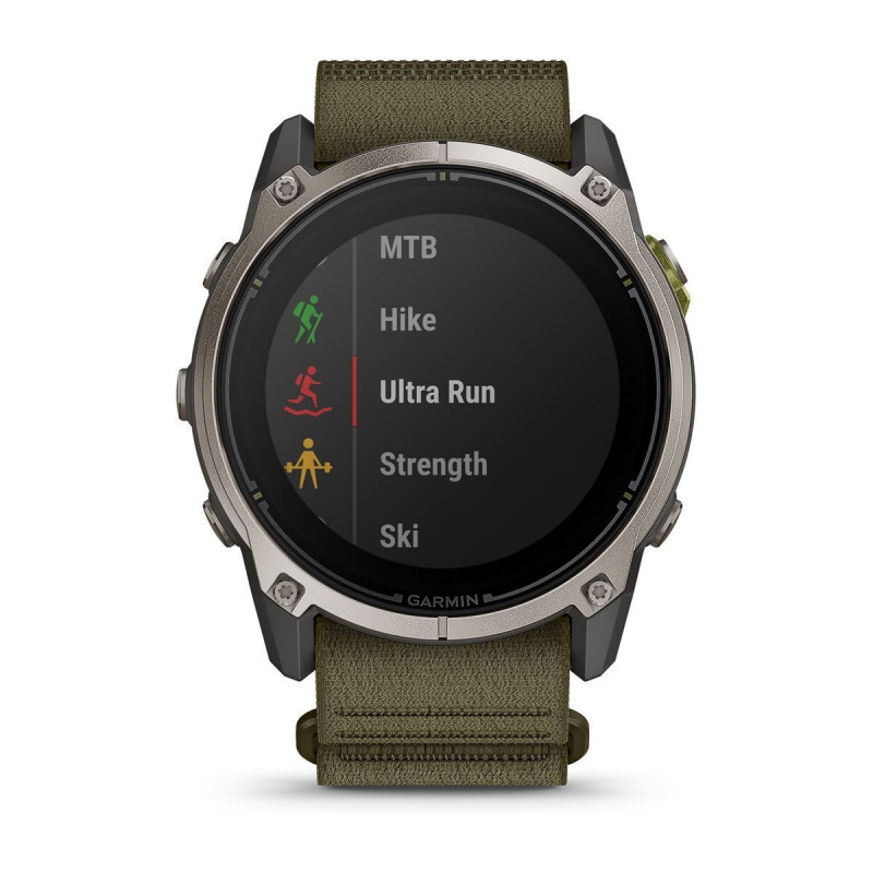 Garmin Enduro 4 GPS smartwatch with dark olive ComfortFit fabric band (010-04799-01)