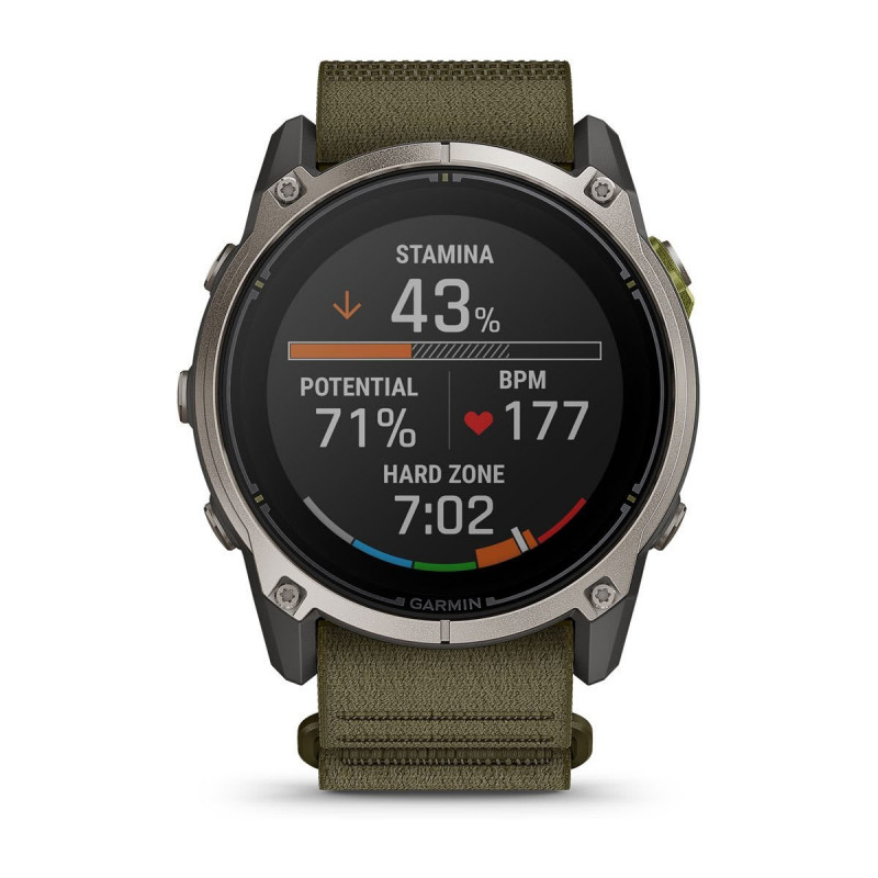 Garmin Enduro 4 GPS smartwatch with dark olive ComfortFit fabric band (010-04799-01)