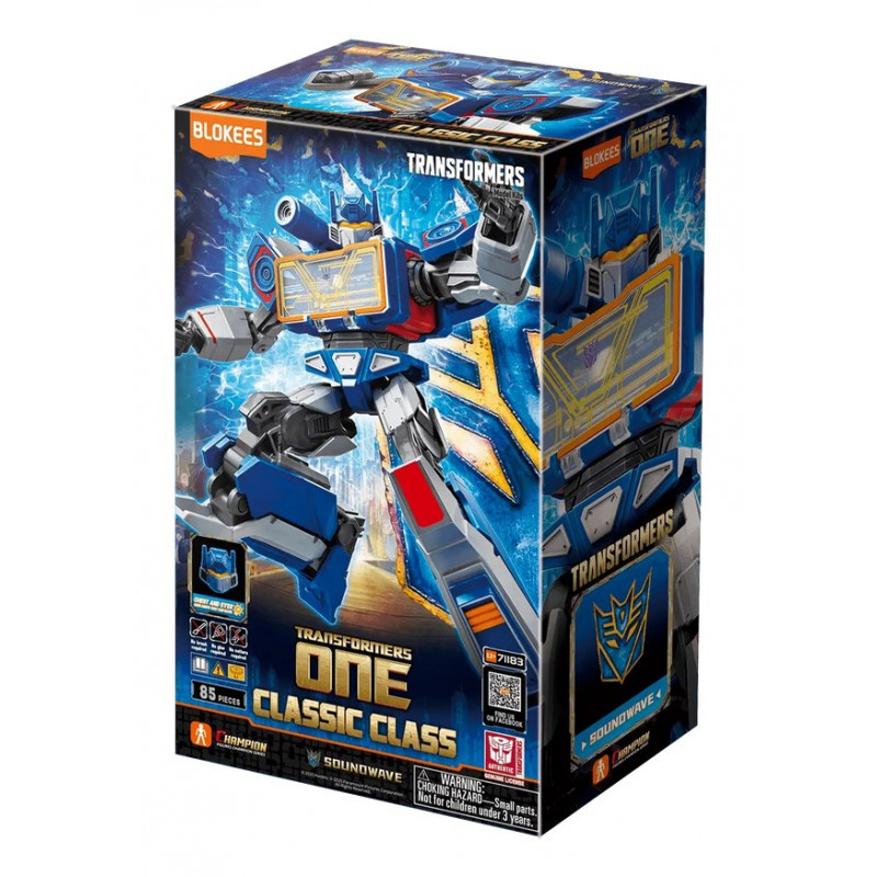 Blokees Transformers One Classic Class 17 Soundwave Collectible Figure 71183