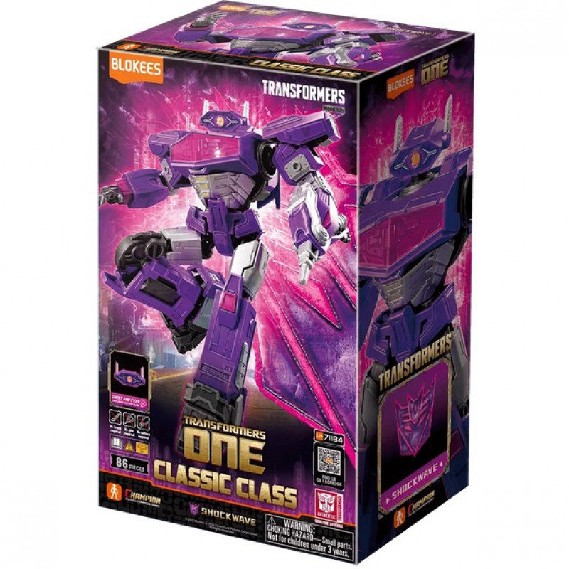 Blokees Transformers One Classic Class 18 Shockwave Collectible Figure 71184