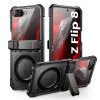 Supcase Unicorn Beetle Grip Mag MagSafe Case for Samsung Galaxy Z Flip 8, Black