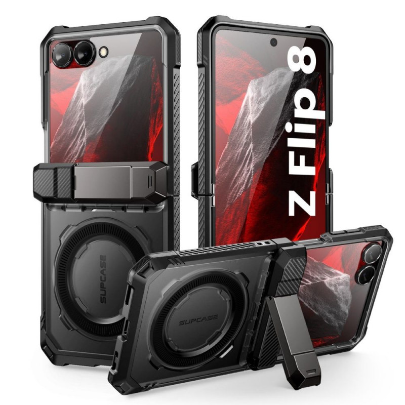 Supcase Unicorn Beetle Grip Mag MagSafe Case for Samsung Galaxy Z Flip 8, Black