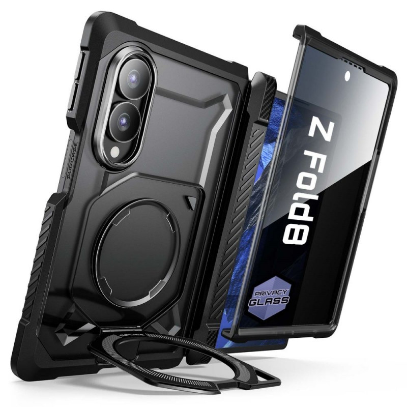 Supcase UB Grip Mag MagSafe Privacy Glass Case for Samsung Galaxy Z Fold 8, Black