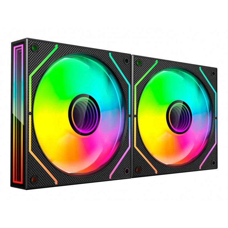 Tacens Mars Gaming MF3DPROX2 12 cm Computer Case Fans, ARGB, Black, 2 pcs