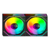 Tacens Mars Gaming MF3DPROX2 12 cm Computer Case Fans, ARGB, Black, 2 pcs