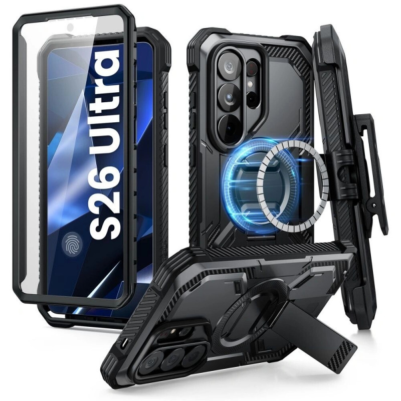 Supcase iBlason ArmorBox Clip Mag MagSafe Case for Samsung Galaxy S26 Ultra, Black