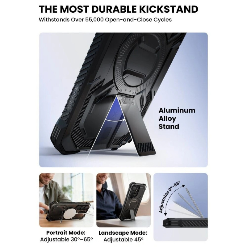 Supcase iBlason ArmorBox Clip Mag MagSafe Case for Samsung Galaxy S26 Ultra, Black