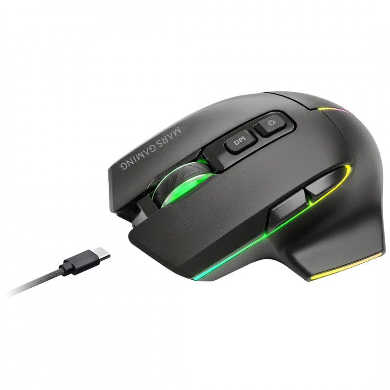 Tacens Mars Gaming MMW-VECTOR Wireless Gaming Mouse, 12000 DPI, Bluetooth 5.4, 2.4 GHz